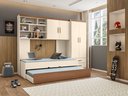 Ver imagem 1 de Jogo de Quarto Infantil e Juvenil Chiara Off White/carvalho