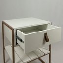 Ver imagem 2 de Mesa Cabeceira James com Gaveta 45cm Branco