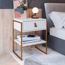 Ver imagem 7 de Mesa Cabeceira James com Gaveta 45cm Branco