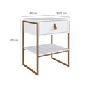Ver imagem 5 de Mesa Cabeceira James com Gaveta 45cm Branco