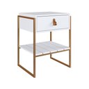 Ver imagem 1 de Mesa Cabeceira James com Gaveta 45cm Branco