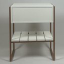 Ver mais imagens de Mesa Cabeceira James com Gaveta 45cm Branco