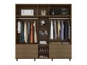 Ver imagem 3 de Roupeiro / Guarda Roupas Ro Casal 5 Portas Cor Canela