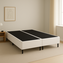 Ver imagem 2 de Cama Box Casal Bipartida 138x188cm Branco – Base Reforçada