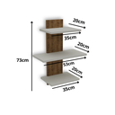 Ver imagem 2 de Conjunto de Prateleiras Nó - Caule Móveis 0564:solanum/nude