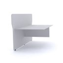 Ver imagem 4 de Conjunto Escritório 4 Peças 2 Mesas Estação de Trabalho e 2 Complementos de Mesa Espresso Móveis Cinza