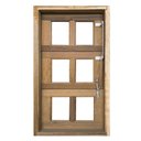 Ver imagem 1 de Janela de Madeira Vitro Capelinha Basculante Reto de Itaúba Batentes de 14 Cm-0.40(l)x1.20(a)