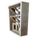 Ver imagem 3 de Janela de Madeira Vitro Capelinha Basculante Reto de Itaúba Batentes de 14 Cm-0.40(l)x1.20(a)