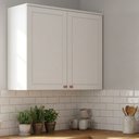 Ver imagem 1 de Armário Aéreo para Cozinha 2 Portas 80cm Americana Branco