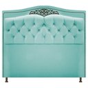 Ver imagem 1 de Cabeceira Imperio 100 cm Suede Azul Tiffany
