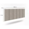 Cabeceira Cama Box Solteiro 0,88 Flora:bege - 4