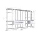 Ver imagem 3 de Kit Estante Closet com 6 Gavetas e 4 Cabideiros 3,20 M Cor:branco
