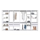 Ver imagem 5 de Kit Estante Closet com 6 Gavetas e 4 Cabideiros 3,20 M Cor:branco