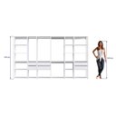 Ver imagem 4 de Kit Estante Closet com 6 Gavetas e 4 Cabideiros 3,20 M Cor:branco