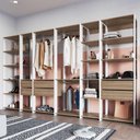 Ver imagem 1 de Kit Estante Closet com 6 Gavetas e 4 Cabideiros 3,20 M Cor:branco