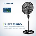 Ver imagem 2 de Ventilador Coluna 40cm Super Turbo 8 Pás 140w 220v Vtx-40c-8p Mondial