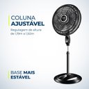 Ver imagem 5 de Ventilador Coluna 50cm Super Turbo 8 Pás 150w 127v Vtx-50c-8p Mondial