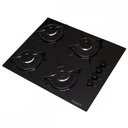 Ver imagem 1 de Cooktop 4 Bocas com Vidro Preto - Fogatti