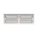 Ver imagem 2 de Vitro Basculante 2 Seções 40x120 Alumínio Branco Linha 25
