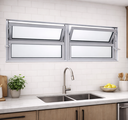 Ver imagem 1 de Vitro Basculante 2 Seções 40x120 Alumínio Branco Linha 25