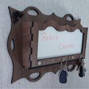 Ver imagem 3 de Porta Chaves Correspondência Com Imã - Marrom