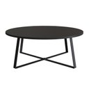 Ver imagem 2 de Mesa de Centro Redonda Industrial Complementos Preto