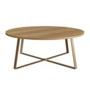 Ver imagem 2 de Mesa de Centro Redonda Industrial Complementos Marrom