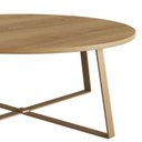 Ver imagem 4 de Mesa de Centro Redonda Industrial Complementos Marrom