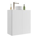 Ver imagem 1 de Gabinete Banheiro 2 Portas Suspenso 63Cm Multimóveis V5007 Branco Branco