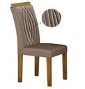 Ver imagem 7 de Mesa Doha 1,60 Off/decor Tampo Off C/vidro 6 Cadeiras Doha