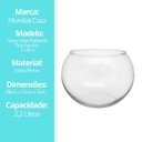 Ver imagem 5 de Vaso Aquário de Vidro Redondo 2,2 Litros para Terrário Vidro Prime