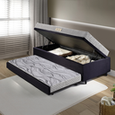 Ver imagem 3 de Bicama Box Baú Solteiro com Colchão Ecoline D23 Ecoflex Suede 88x188