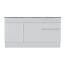 Ver imagem 3 de Balcão Cozinha Gabinete Pia 150cm com Rodapé 3 Portas 1 Gaveta Veneza Multimóveis V2107 Branco