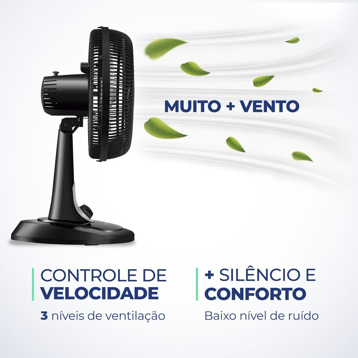 Ventilador de Mesa 30cm Turbo 60w 127v Vt-30-nb Mondial - 4