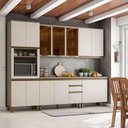 Ver imagem 1 de Cozinha Modulada Évelin 8 Peças Duna Cristal - Henn