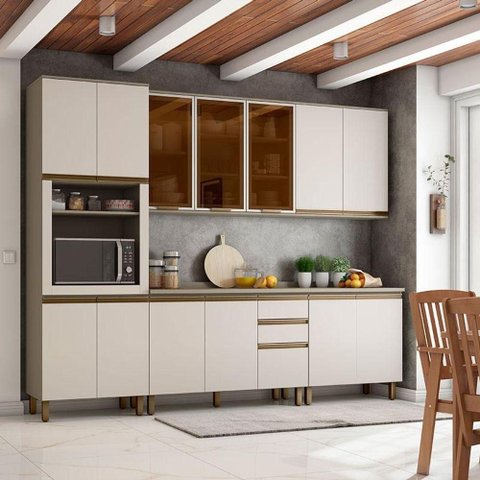 Cozinha Modulada Évelin 8 Peças Duna Cristal - Henn