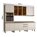 Ver imagem 3 de Cozinha Modulada Évelin 8 Peças Duna Cristal - Henn