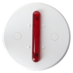 EcoLight Luminária Econômica - Base Branca Vermelho - 110V