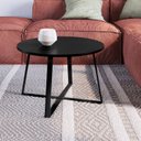 Ver imagem 1 de Mesa de Centro Redonda Industrial Complementos Preto