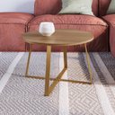 Ver imagem 1 de Mesa de Centro Redonda Industrial Complementos Marrom