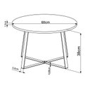 Ver imagem 3 de Mesa de Centro Redonda Industrial Complementos Marrom