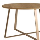 Ver imagem 4 de Mesa de Centro Redonda Industrial Complementos Marrom