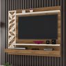 Painel e Rack para TV Suspenso Noctis Canela Off White - 1