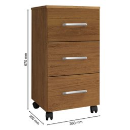 Mesa para Computador Gávea C/ Gaveteiro Gávea Freijó - 6 Mesa para Computador Gávea C/ Gaveteiro Gávea Freijó - 6