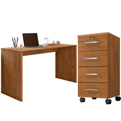 Mesa para Computador Gávea C/ Gaveteiro Gávea Freijó