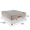 Ver imagem 5 de Cama + Box Bau Airtech Colchão Ortobom Viuva Springpocket Cor:branco