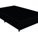 Ver imagem 3 de Cama Box Blindado Viúva King Design Suede Preto 128x188x40