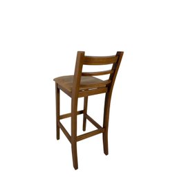 Kit 3 Banquetas Rubi Nogueira Alta em Madeira Maciça de Eucalipto Encosto em Madeira Corino Caramelo - 5 Kit 3 Banquetas Rubi Nogueira Alta em Madeira Maciça de Eucalipto Encosto em Madeira Corino Caramelo - 5