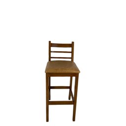 Kit 3 Banquetas Rubi Nogueira Alta em Madeira Maciça de Eucalipto Encosto em Madeira Corino Caramelo - 7 Kit 3 Banquetas Rubi Nogueira Alta em Madeira Maciça de Eucalipto Encosto em Madeira Corino Caramelo - 7