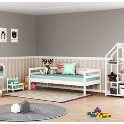 Cama Infantil Prime Madeira Maciça Casatema MadeiraOriginals - 1 Cama Infantil Prime Madeira Maciça Casatema MadeiraOriginals - 1